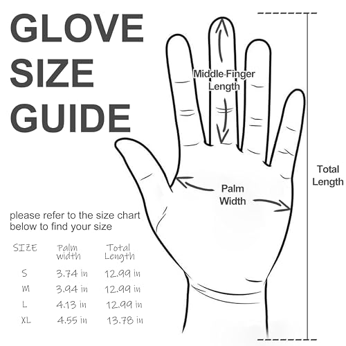 BBQ Gloves for Food Contact Grilling Gloves White (Medium)