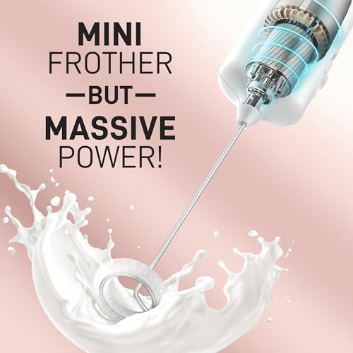 Mini & Mighty Milk Frother Wand (Bright White / Mini Frother)