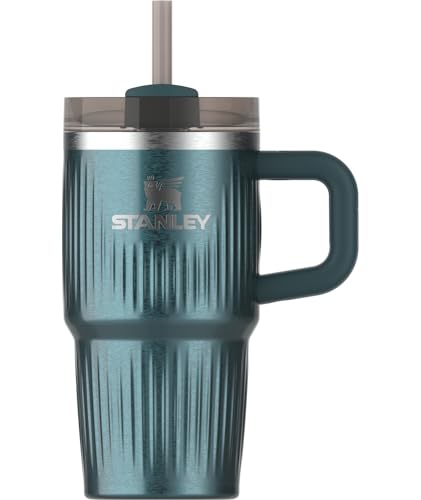 Quencher H2.0 Tumbler with Handle and Straw 20 oz (20 Ounces / Fluted Marina Shine)