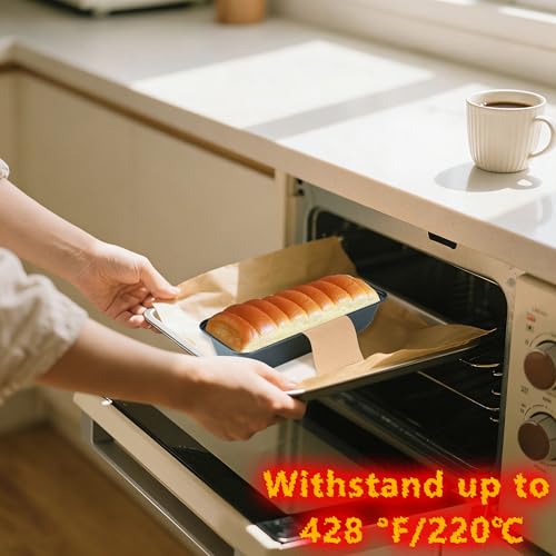 100 Pcs 13x5 in Loaf Pan Liners for Baking Bread Pan Parchment Paper (13.4*5.12 inch)