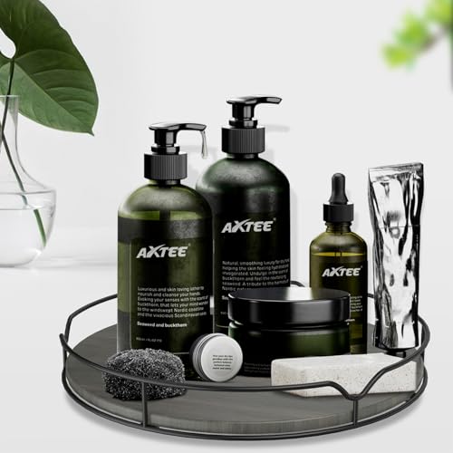 Lazy Susan Turntable Organizer with Anti (Gray / 12'')