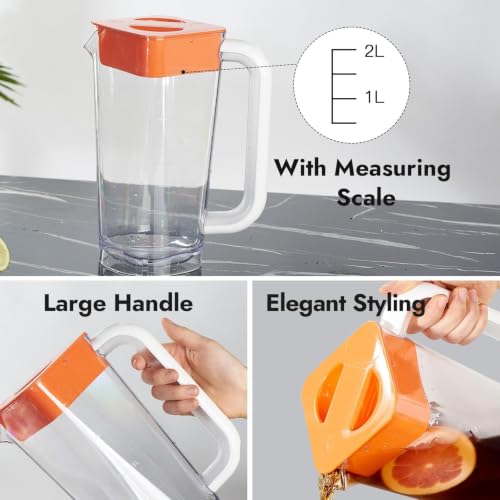 2 Pack 2 Liters (Orange & Orange)