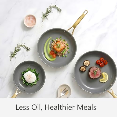 White 10 Piece Ceramic Cookware Set (White / 10pc set)