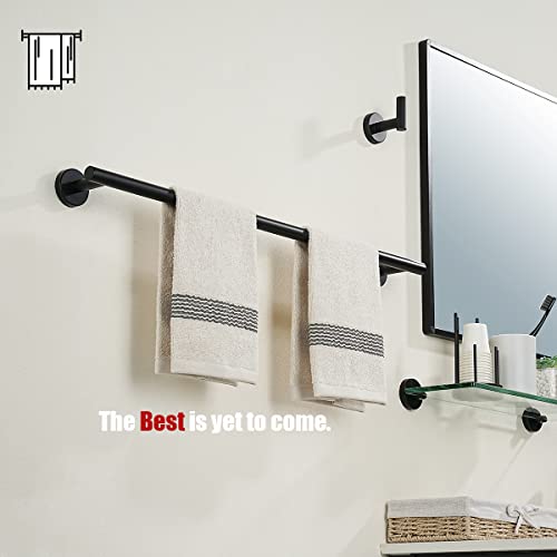 Black Towel Bar (Black / 27 Inch (2 Pack))