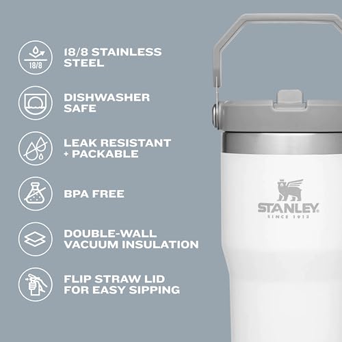 IceFlow Flip Straw Tumbler with Handle 20 oz (Jade / 20 Ounces)