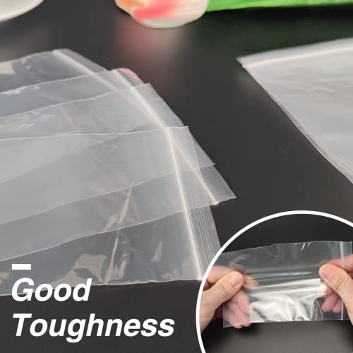 160Pcs 5x7 Inch Clear Plastic Zip Bags