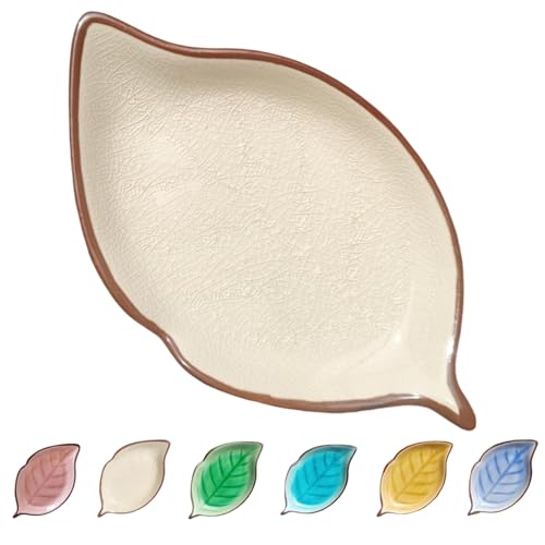 Ceramic Spoon Rest for Stove Top & Kitchen Counter Cooking Spoon Holder for Stove (A, Cream White)