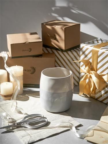 Utensil Holder (White & Blue)