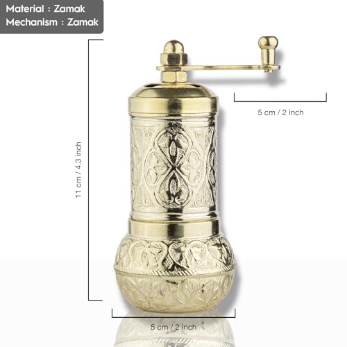 Handmade Decorative Black Pepper Grinder (Yellow)