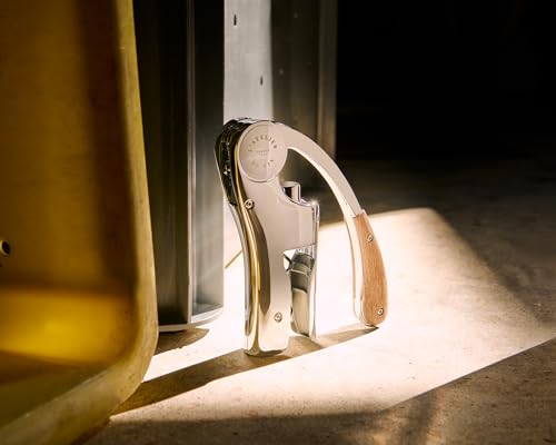 Oeno Motion Silver & Wood Lever Corkscrew (Oeno Motion Wood and Chrome)
