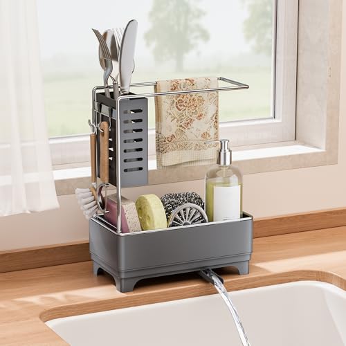 2 Tier Sponge Holder for Kitchen Sink (Grey 2)