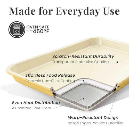 8 Piece Stackable Bakeware Set (Limoncello)