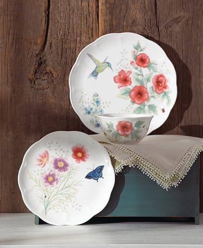 Butterfly Meadow Flutter Porcelain 12 (12-Piece Dinnerware Set)
