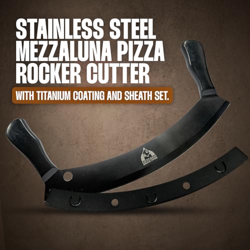 12 Inch Pizza Cutter Rocker Blade with Protective Cover