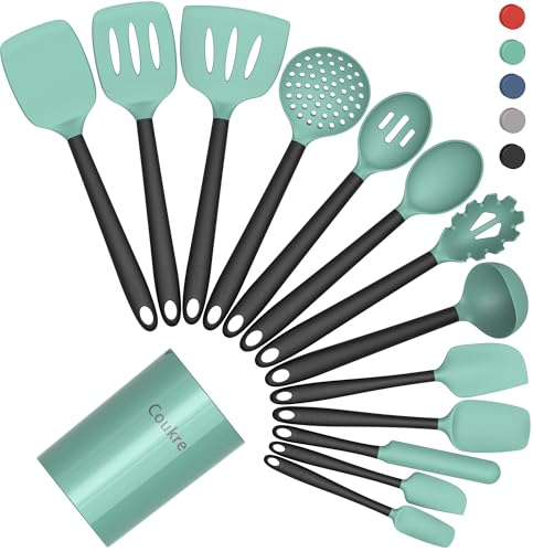 Silicone Kitchen Cooking Utensils Set (14 Count)