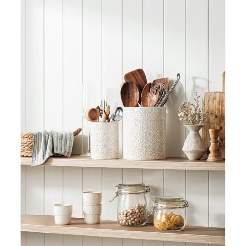 Utensil Holder Set of 2 (Off-White Set of 2)
