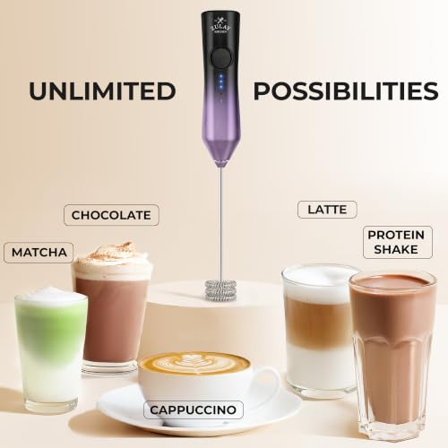 Rechargeable Milk Frother Handheld (ZK Dynamic Tornado Galaxy / Rechargeable Z1 Motor Max)
