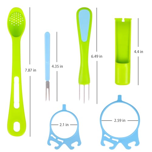 2 Pack Olive Spoon & Pickle Fork Grabber Tool