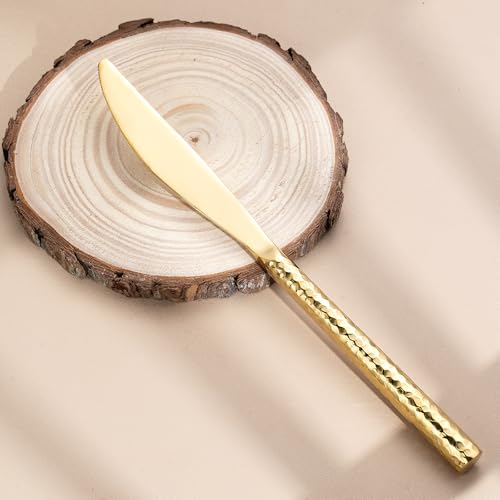 Hammered Gold Silverware Set (Hammered Gold 20 pcs)