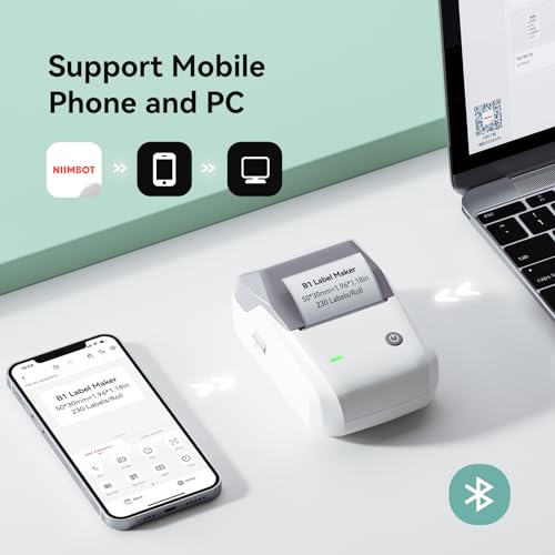 B1 Label Maker Machine with Tape for Home and School