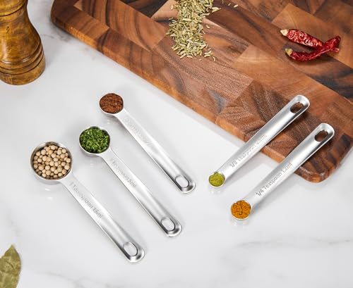 Premium 18 10 Measuring Set (Silver / Measuring Cups & Spoons)