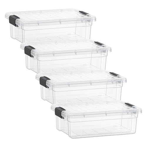 Clear Storage Boxes with Lids