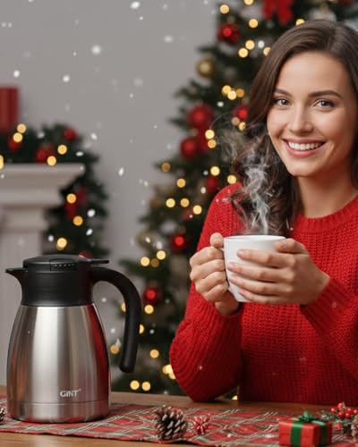 34Oz Thermal Coffee Carafe (Silver / 34 Ounces)