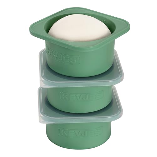 PLUS Large 1000ml Pizza Dough Proofing Boxes for DIY Artisan Pizza (3Green Plus)