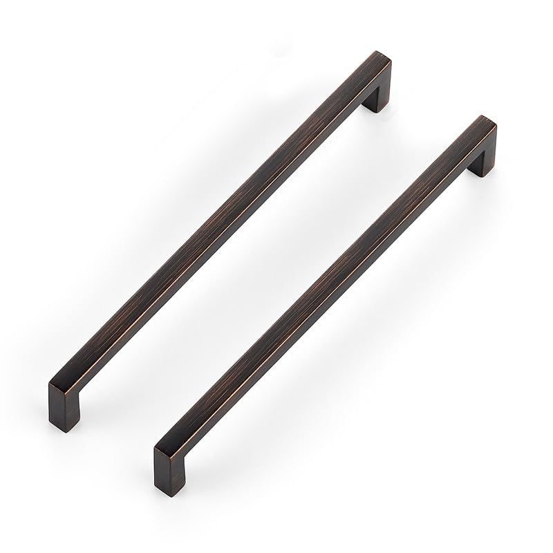 Oil Rubbed Bronze Cabinet Handles Cabinet Pulls 7 (Oil Rubbed Bronze / Flat Black 7-1/2'' Hole Center)