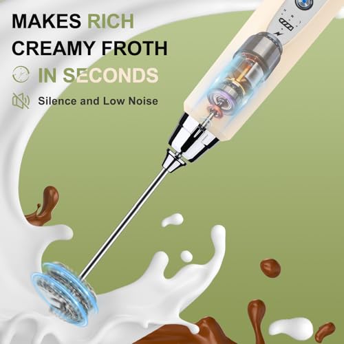 Handheld Milk Frother Wand for Coffee