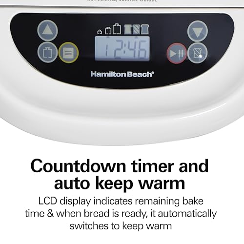 Digital Bread Maker Machine With Delay Start (White and Stainless Steel)