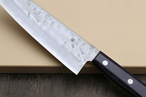 Stainless Clad Nashiji Ginsan High Carbon Stain Resistant Steel Santoku Multipurpose Knife (7")