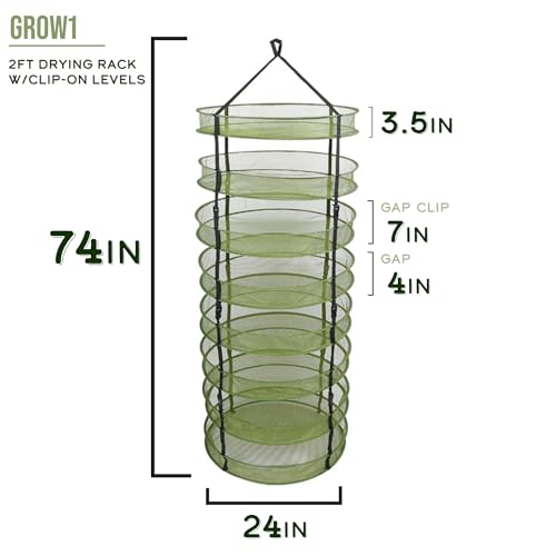 Grow1 2ft Drying Rack with Clip