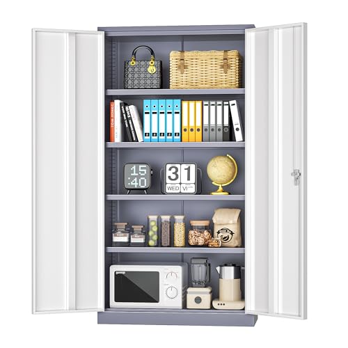 Metal Garage Storage Cabinet (New Grey / 72")