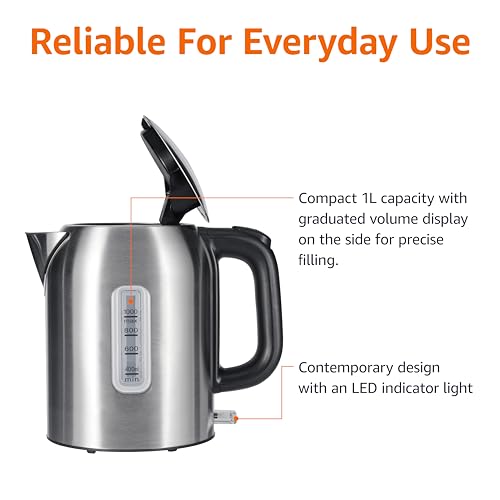 Electric Kettle (Stainless Steel / 1.1 Quarts)