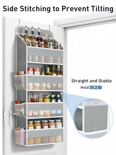 Over the Door Organizer (Grey / Extra-Large 4 Tier)
