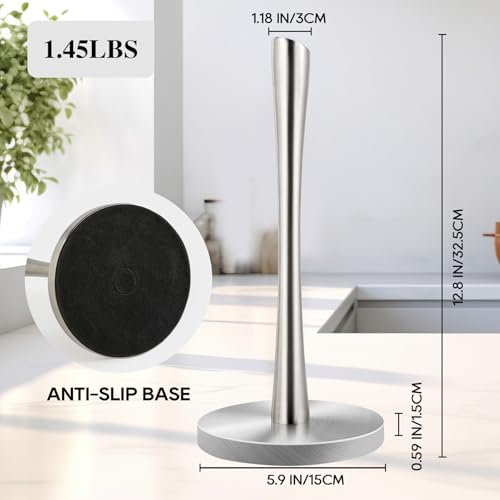 Stainless Steel Paper Towel Holder (Sliver Stainless Steel)