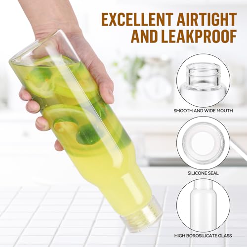25 Oz Glass Bottles with Lids