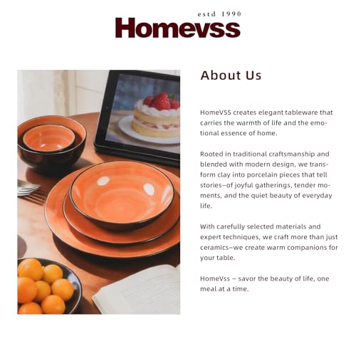 HomeVss Stoneware Sonoma Dinnerware Set