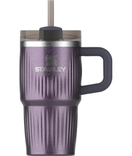Quencher H2.0 Tumbler with Handle and Straw 20 oz (20 Ounces / Fluted Wisteria Shine)
