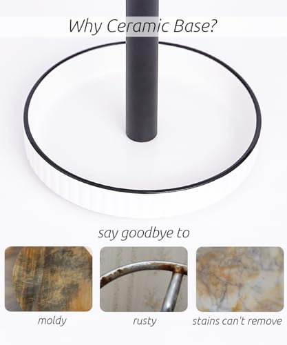 Paper Towel Holder Countertop (Matte Black)