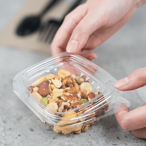 4oz PET Clear Clamshell Deli Containers (400 Count)