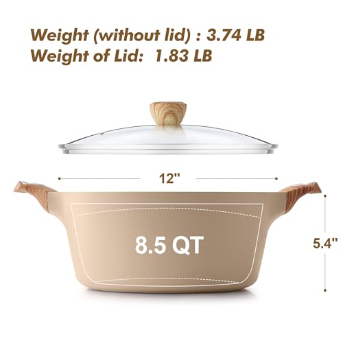 Ceramic Nonstick Pot (8.5 Quarts / Ceramic Taupe)