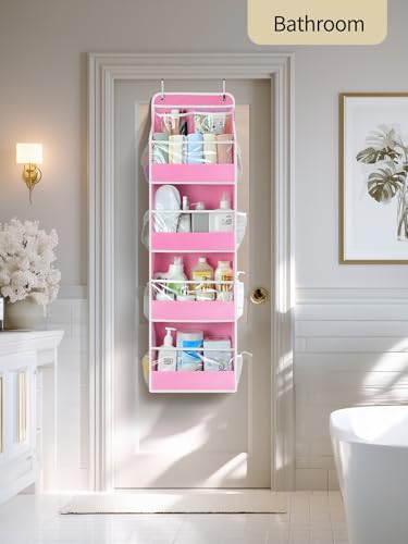 5 Tier Over the Door Organizer (Pink / 5 Tier)