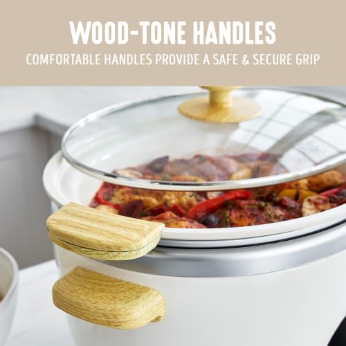 8QT Ceramic Nonstick Slow Cooker (Cream / 8 Quarts)