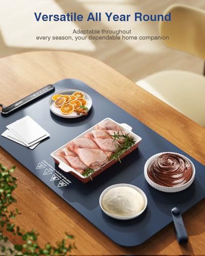 Warming Mat for Food (XL-28*16'' / Navy Blue)