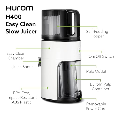 H400 Cold Press Juicer Machine (White)