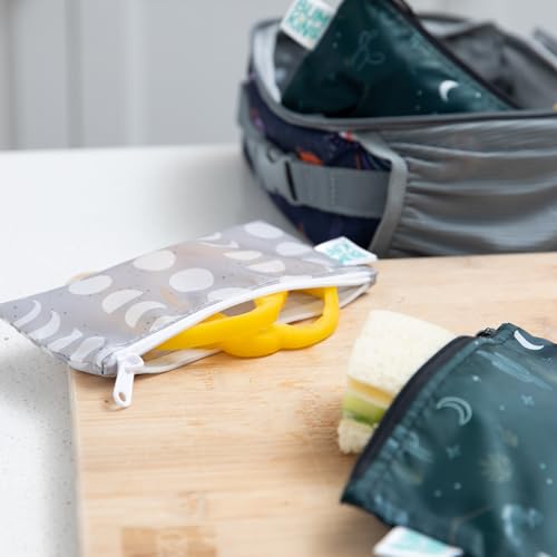 Reusable Sandwich and Snack Bags (Dk Green & Gray)