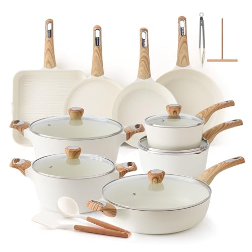 Ceramic Cookware Sets (White)