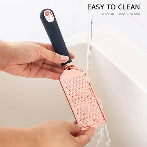 Kitchen Gadget Set Copper Plated Stainless Steel Utensils with Soft Touch Handles (10 Pieces / Copper Navy)